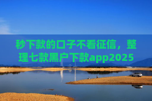 秒下款的口子不看征信，整理七款黑户下款app2025
