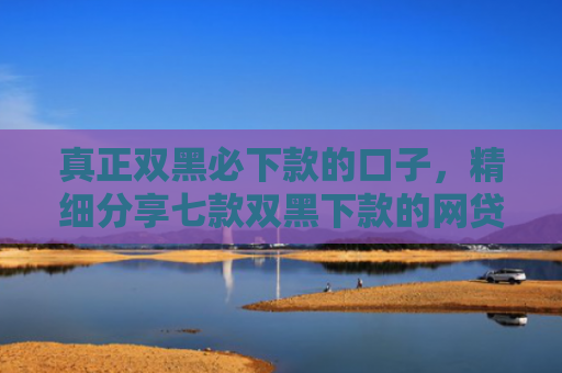 真正双黑必下款的口子，精细分享七款双黑下款的网贷口子