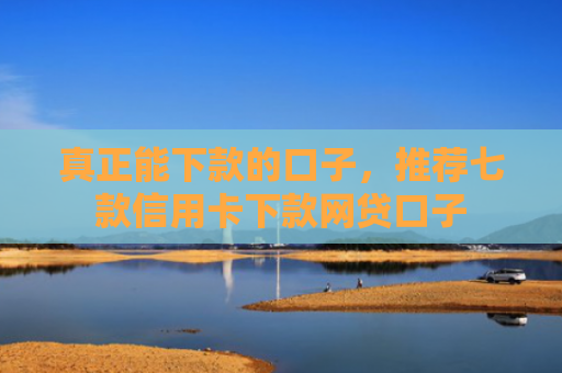 真正能下款的口子，推荐七款信用卡下款网贷口子
