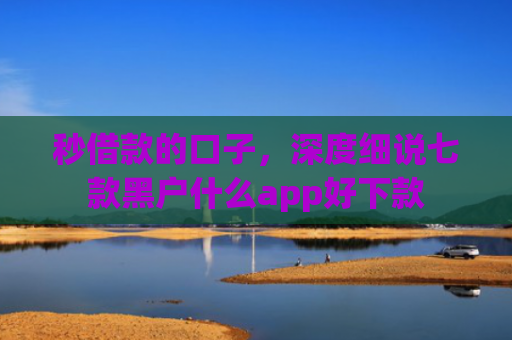 秒借款的口子，深度细说七款黑户什么app好下款