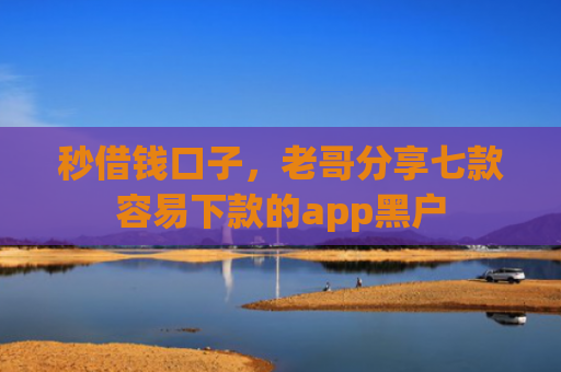 秒借钱口子，老哥分享七款容易下款的app黑户