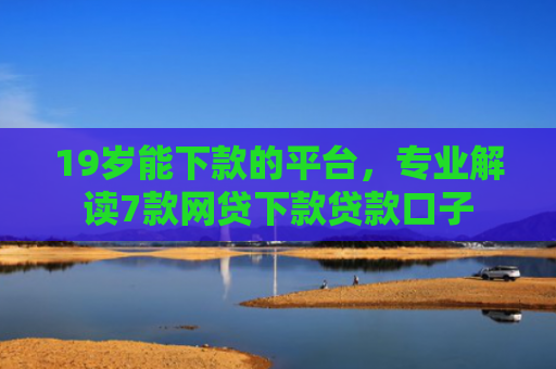 19岁能下款的平台，专业解读7款网贷下款贷款口子