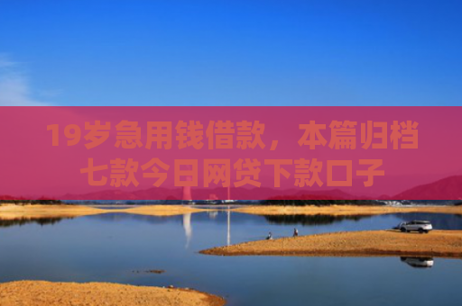 19岁急用钱借款，本篇归档七款今日网贷下款口子