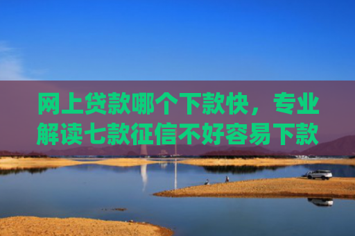 网上贷款哪个下款快，专业解读七款征信不好容易下款的网贷app