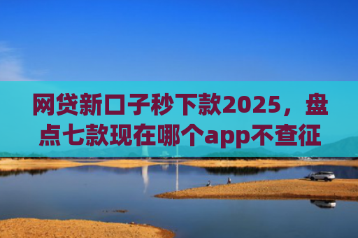 网贷新口子秒下款2025，盘点七款现在哪个app不查征信还能下款