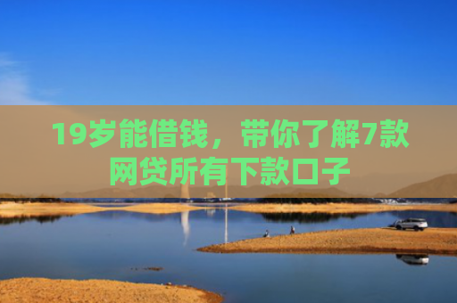 19岁能借钱，带你了解7款网贷所有下款口子