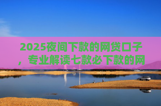 2025夜间下款的网贷口子，专业解读七款必下款的网贷口子分期