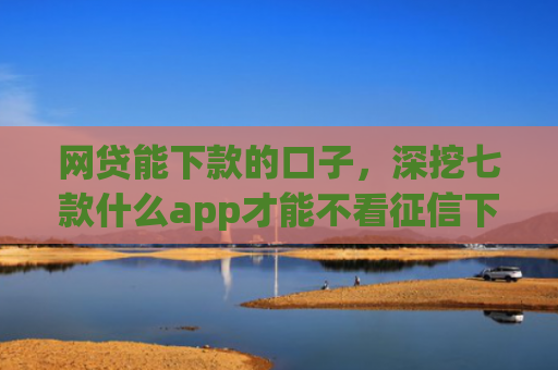 网贷能下款的口子，深挖七款什么app才能不看征信下款