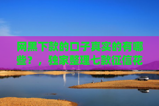 网黑下款的口子真实的有哪些？，独家整理七款征信花可以下款的网贷app
