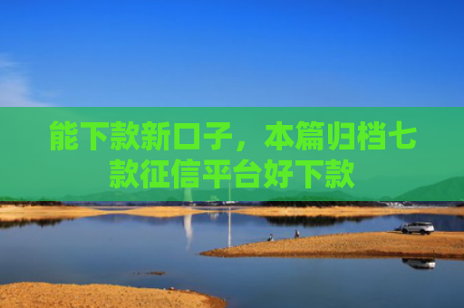能下款新口子，本篇归档七款征信平台好下款
