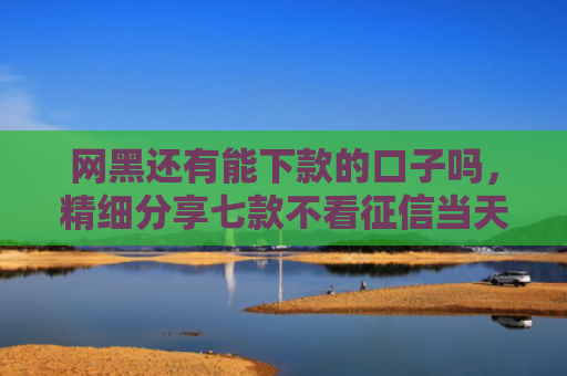 网黑还有能下款的口子吗，精细分享七款不看征信当天下款APP网贷