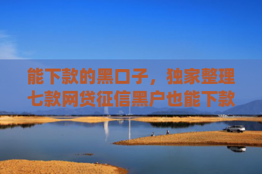 能下款的黑口子，独家整理七款网贷征信黑户也能下款的app