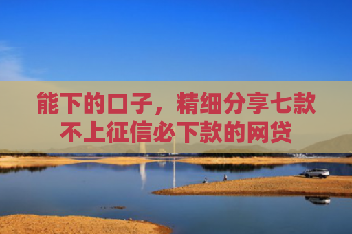 能下的口子，精细分享七款不上征信必下款的网贷