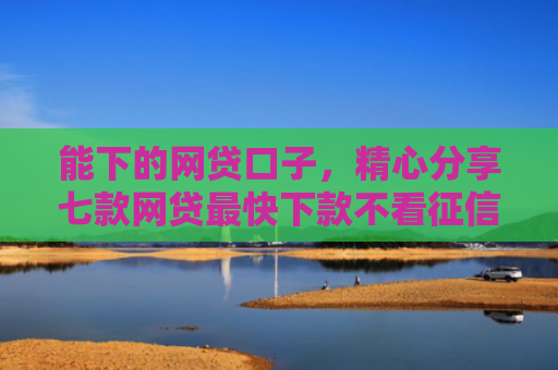 能下的网贷口子，精心分享七款网贷最快下款不看征信的
