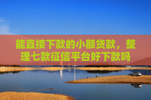能直接下款的小额贷款，整理七款征信平台好下款吗
