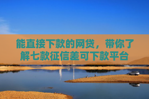 能直接下款的网贷，带你了解七款征信差可下款平台