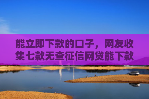 能立即下款的口子，网友收集七款无查征信网贷能下款吗