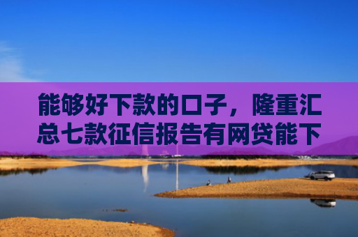 能够好下款的口子，隆重汇总七款征信报告有网贷能下款嘛