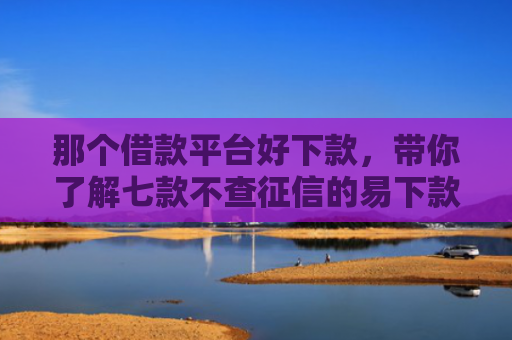 那个借款平台好下款，带你了解七款不查征信的易下款网贷