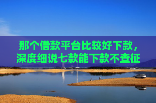 那个借款平台比较好下款，深度细说七款能下款不查征信的网贷