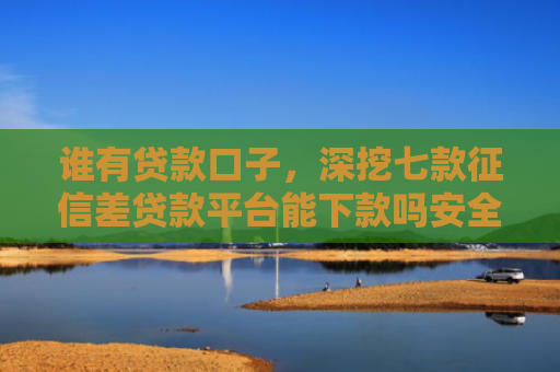 谁有贷款口子，深挖七款征信差贷款平台能下款吗安全吗