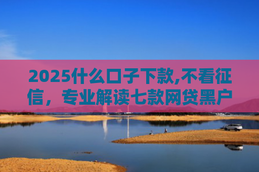 2025什么口子下款,不看征信，专业解读七款网贷黑户口子下款口子