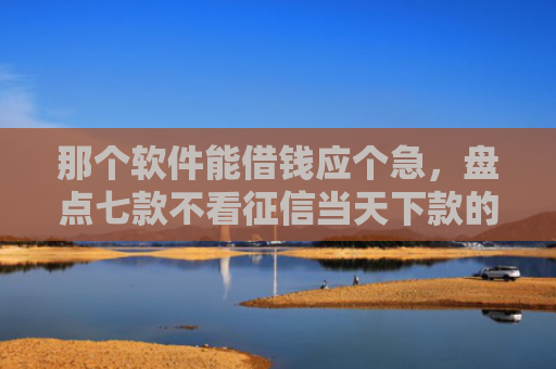 那个软件能借钱应个急，盘点七款不看征信当天下款的网贷