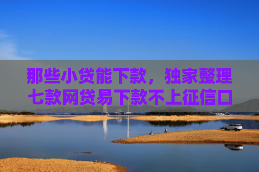 那些小贷能下款，独家整理七款网贷易下款不上征信口子