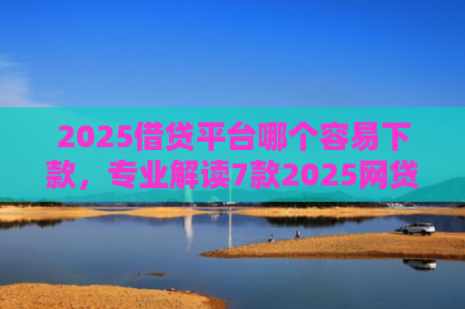 2025借贷平台哪个容易下款，专业解读7款2025网贷下款新口子
