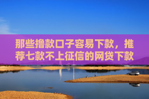 那些撸款口子容易下款，推荐七款不上征信的网贷下款容易