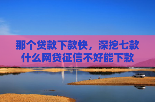 那个贷款下款快，深挖七款什么网贷征信不好能下款