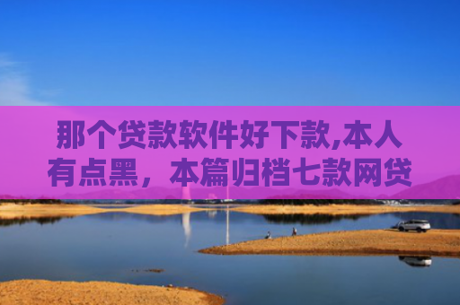 那个贷款软件好下款,本人有点黑，本篇归档七款网贷不查征信保下款的