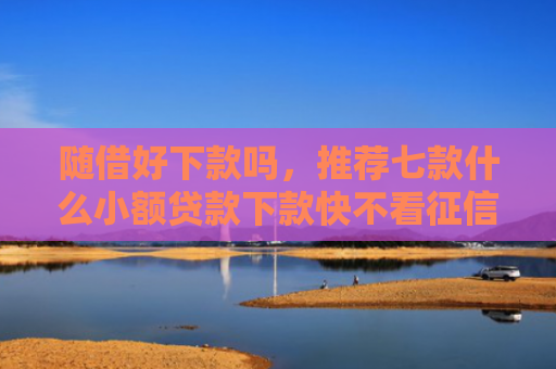 随借好下款吗，推荐七款什么小额贷款下款快不看征信